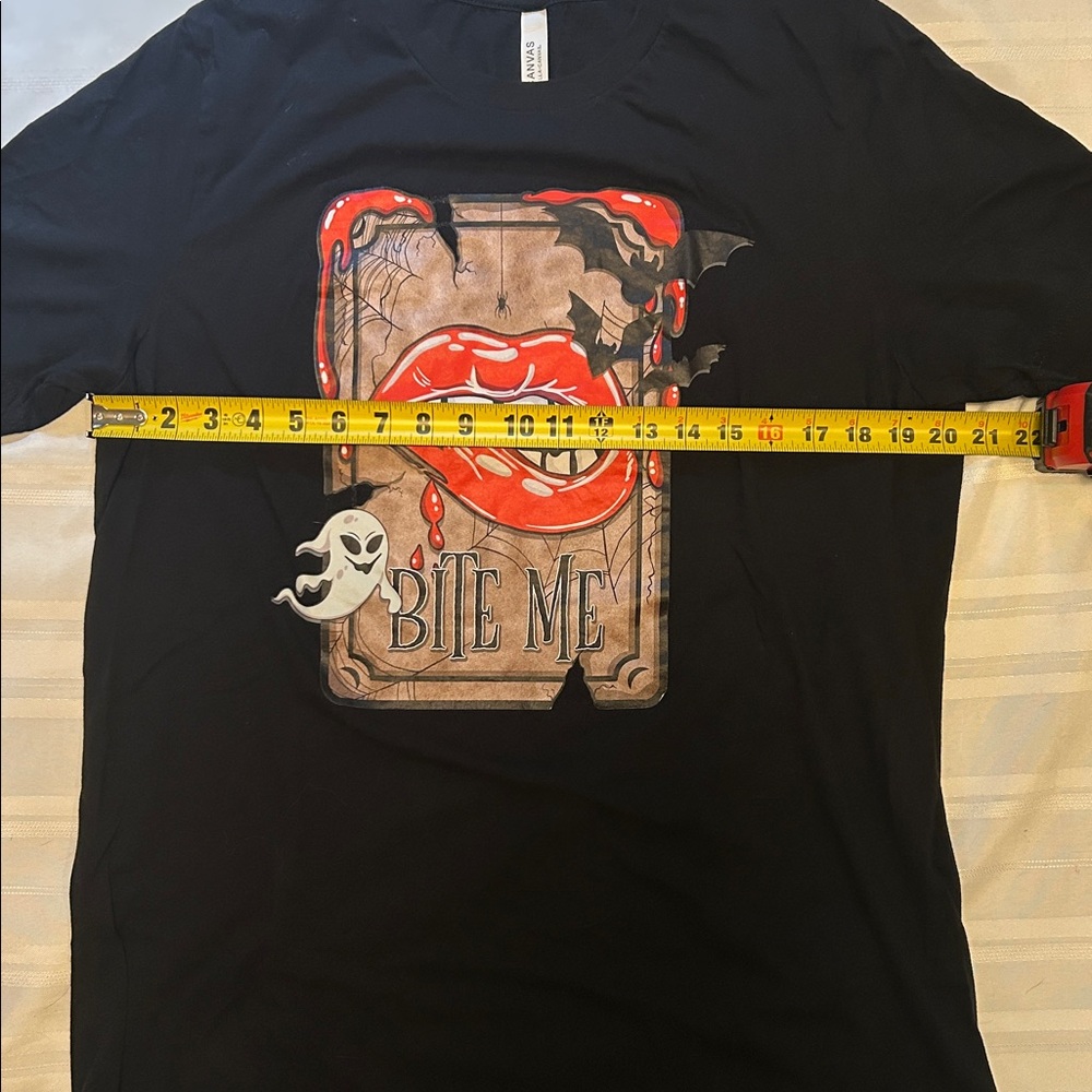 UNAVAILABLE-BITE ME Black Tee - Picture 7 of 7